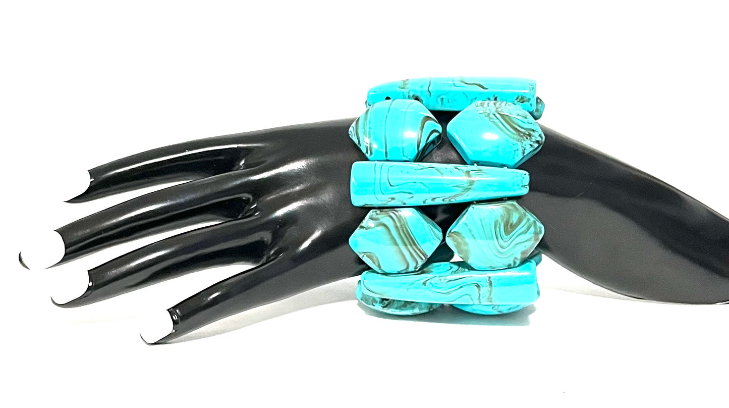 Do it again fabulous faux turquoise bracelet 1