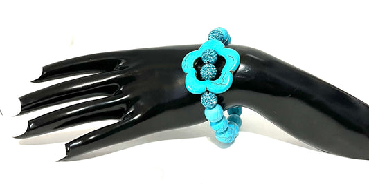 Do it again faux turquoise bracelet